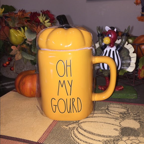 Rae Dunn OH MY GOURD Mug Pumpkin topper 🎃 - Picture 3 of 5